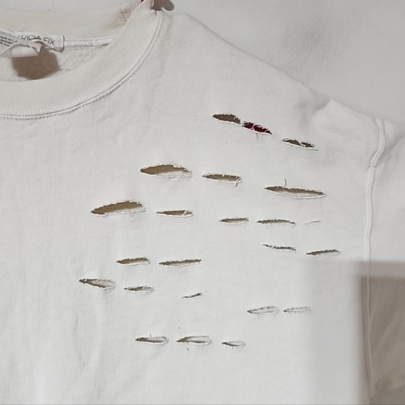 Free People X Tricia Fix Cut Out Sweatshirt. Medium - Picture 5 of 5